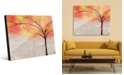 Creative Gallery Sparkle Tree in Orange Yellow Abstract Acrylic Wall Art Print Collection